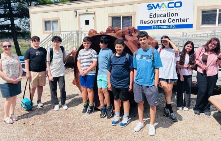 Students at the SWACO Education Resource Center
